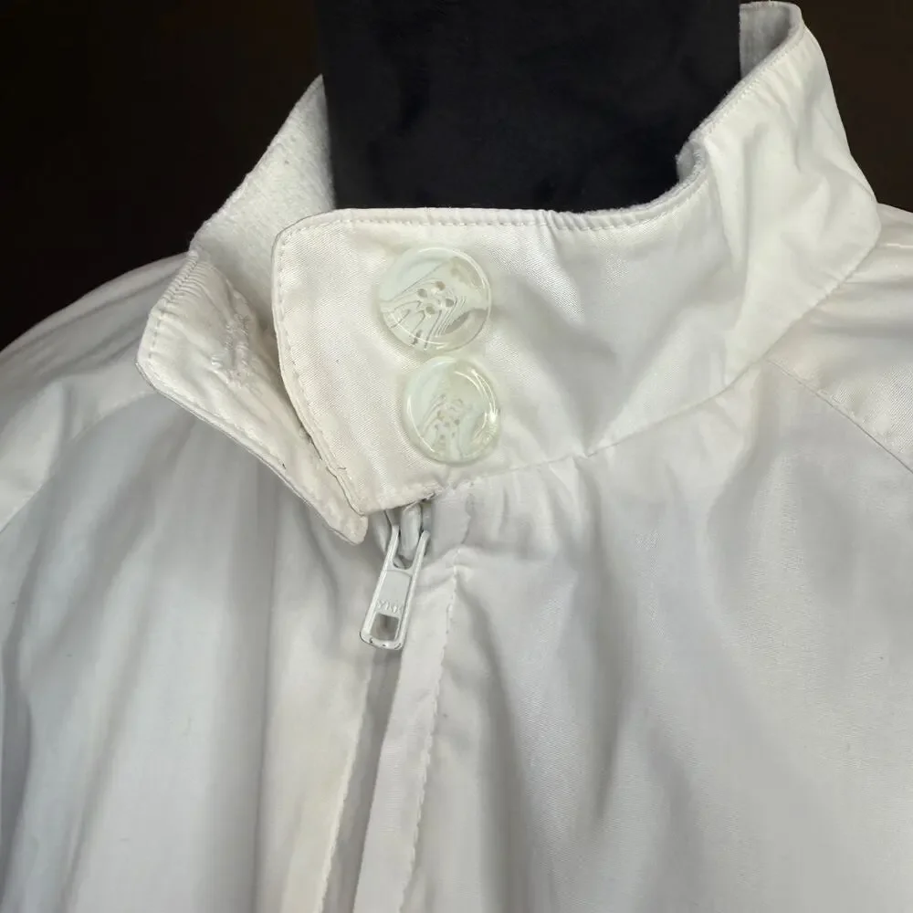Vintage 1990s Architect JCPenney Men’s M White Bomber Jacket Made in Hong Kong